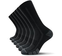 RUIXUE Mens Walking Socks, Merino Wool Hiking Socks for Men Women, Breathable Moisture Wicking Athletic Socks for Running Trainer Work Skiing and Outdoor Sports - 3 Pairs