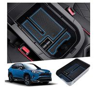 Ruiya Centre Console Storage Box Compatible with Toyota RAV4 2019-2023 2024, Centre Armrest Storage Box RAV4 Armrest Organiser Tray Centre Armrest Glove Box RAV4 Accessories
