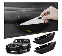 Ruiya Compatible with Jeep Wrangler JL 2018-2024/Gladiator JT 2020-2024 Car Door Handle Storage Box, 2 Pieces Container Organiser Tray Central Console Glove Tray Wrangler Accessories