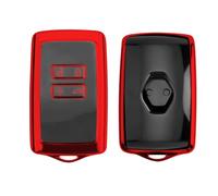 Ruiya Compatible with Mitsubishi ASX Colt Hybird /Alpine A290 GTS 2023-2026 2027 Key Cover , Key Shells Car Key Case TPU Car Remote Control Protective Case ASX Accessories , Red-With holes