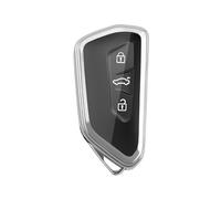 Ruiya Compatible with Skoda Kodiaq 2024 2025 2026| Octavia IV | Enyaq iV 2019-2024 Key Cover,Key Shells Car Key Case TPU Silicone Car Remote Control Protective Case Kodiaq Accessories (Silver)