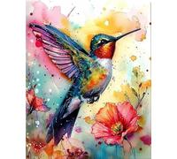 RUIYANMQ 1000 Pieces, Colorful Puzzle,Irregular Puzzle ,Colourful Hummingbirds Painting ,Abstract Adult'S Family Educational Toys ,Wall Art Gifts,Dx201Zp