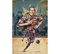 RUIYANMQ Puzzles 1000 Pieces Brazilian Soccer Player Ronaldinhos Wall Art Posters Wood For Adult Toys Decompression Game Vy46Nt