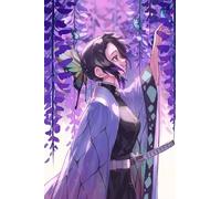 RUIYANMQ Puzzles 1000 Pieces - Japanese Animes Demons Kochou Shinobus - Art Jigsaw - Memory Games For Adults - Family Stress Relief Toys - Ex41Zx