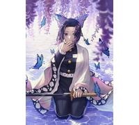 RUIYANMQ Puzzles 1000 Pieces - Japanese Animes Demons Kochou Shinobus - Art Jigsaw - Memory Games For Adults - Family Stress Relief Toys - Ex37Zx