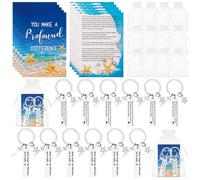 RUIYELE 20 Sets Inspirational Thank You Gifts Employee Appreciation Gifts Teacher Gifts Starfish Keychain Set Bulk Gifts for Women Teacher Staff Coworkers Colleague Employee Nurses Week Gifts