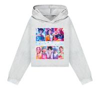 RUIYHE Cotton Demon Hunters Girls Cartoon Hoodie Kids Hooded Pullover Casual Long Sleeve (UK, Numeric, 110, Regular, grey)