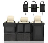 RuiYiL Car Boot Organiser for Dacia Duster 2010-2020 2021 2022 2023 2024 2025, Detachable Multi-Pocket Seat Back Protectors Water-Proof Durable Car Boot Tidy Storage Bag Organiser,A/Black