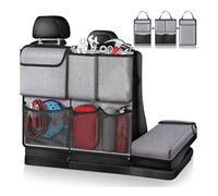 RuiYiL Car Boot Organiser for Leapmotor T03 2025-2020, Detachable Multi-Pocket Seat Back Protectors Water-Proof Durable Car Boot Tidy Storage Bag Organiser,B/Grey