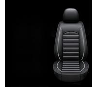 RuiYiL Car Seat Covers for Fiat 600 Hybrid 2024 2025+,Leather Full Set Suitable Breathable Waterproof Soft Material Auto Seat Cover Non-Slip Interior Accessorie,C/Black-White