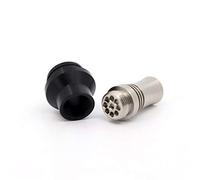 RUIYITECH 1pcs 810 510 9 Holes Long Drip Tip Prevent Eliquid From Slopping Mouthpiece For RDA RTA Tank 810 (810 black)