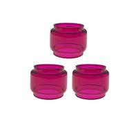 RUIYITECH 3PCS Multicolor Bubble Glass Tubes for SMOK TFV12 PRINCE RTA Replacement Bulb Fat Tank Glass Tubes (Purple)