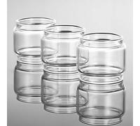 RUIYITECH 3PCS Replacement Bulb Bubble Expansion Glass Tank Tube for OBS Cube Tank 2ml Normal glass/4-m-l Fatboy Glass (Bulb)