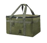 RUIYIZIXIN Tactical Camping Storage Bag 30L,Utility Tote Bag Camping Kitchen Organizer, Camping Stove, Pot Soft Gear Box, Heavy-Duty Canvas, 380x280x260mm