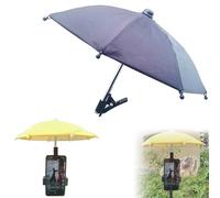 RUIYUE Phone Umbrella, 2024New UV Protection Phone Umbrella for Sun,Universal Adjustable Suction Cup Phone Stand Umbrella for Phone,Sun Shade Cover Cell Phone Umbrella Sun Shade (Black)