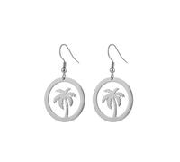 RUIZHEN Stainless Steel Coconut Palm Tree Dangle Earrings Summer Beach Theme Jewelry Holiday Gift Vacation Jewelry for Her, Resin, under material type