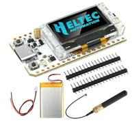 RUIZHI ESP32 V3 LoRa Board for Meshtastic, ESP32 LoRa V3 Modules with 868 MHz Antenna and 3000 mAh Battery with 0.96 Inch OLED Display Integration WiFi Bluetooth 1262 Chip Compatible with Meshtastic