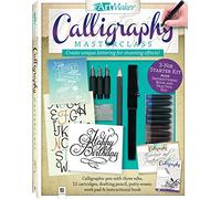 RUJO Art Maker Calligraphy Set with PENS Inks and Practice Book. Handwriting Improver. Art PENS.