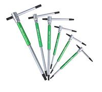 RUJOI 6PCS T-Handle Hex Key Set, T10,T15,T20,T25,T30,T40, Torx Star T Wrench Set, Green-Trox