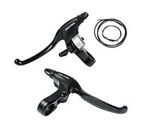 RUJOI Aluminum Alloy Bicycle Brake Lever Set with Crisp Bell and Brake Cable Wire for Mountain, Road, Folding Bike