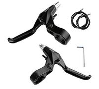 RUJOI Bike Brake Lever Set,1 Pair Aluminum Alloy Bicycle Brake Handle with 2 Set Bike Brake Cable Wire and Housing for Mountain Bike,MTB, Road Bike, Folding Bike, 2.2cm Diameter