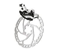RUJOI Bike Disc Brake Kit, Aluminum Front Caliper, Full Aluminum Alloy Bicycle Brake Lever, 160mm Rotor, Mechanic Tool-Free Pad Adjuster for Road Bike, Mountain Bike (1 Set)