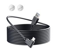 RUJOI VR Link Cable 16FT VR Headset Cable for Oculus Quest 2/Quest 1, 90 Degree 3.2 gen USB C to A High Speed Data Transfer& Fast Charging Cable for Oculus Quest Headset to a Gaming PC,5M/Black