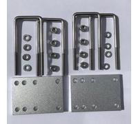 Ruk Sport pair of Long U Bolt Adapter kit for V Bar Roof Carrier