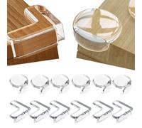 Rukinovi 12PCS Corner Protector Baby,Edge Safety Bumpers,Table Corner Protectors with Strong Adhesion,Baby Proof Corners and Edges,Cushion to Cover Sharp Furniture & Table Edges