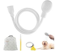 Rukinovi Sink Spray Rubber Hose,Portable sink hose attachment for faucet,Hand Held Shower Head Sprayer for Bathing Baby,Pets,Washing Hair,Rinsing Vegetables dog wash sprayer (B-Yellow+white)