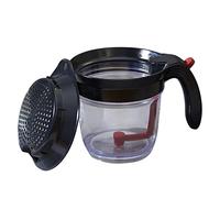 Rukjmqi 1000 Ml Fat Separator, Cup Fat Separator, Gravy Fat Separator With Bottom Release, Clear Grease Separator Measuring Cup, Efficient Fat Separator With Oil Filter For Cooking Gravy Oil Separator