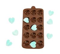 Rukjmqi 2 Pieces Heart Chocolate Mold,Silicone Chocolate Moulds, Diamond Wax Melt Moulds,Valentine's Day Reusable Baking Molds,for Make Chocolate Candy Jelly Cake Pastry