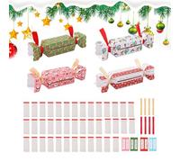 Rukjmqi 4 Packs Christmas Money Candy Box Present Pull, 20x10x1cm Christmas Money Box Cash Present Pull, Surprise M-oney Pulls Pouch for Kids, Friends and Family