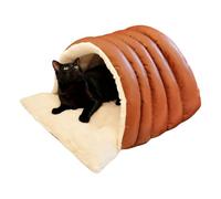 Rukjmqi Cat Cave - Waterproof and Warm Pet Sleeping House - Washable Kitten Sleep Bed for Small Medium and Large Puppies and Kittens Home, Garden, Living Room and Outdoor
