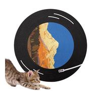 Rukjmqi Cat Scratching Mat,Mental Physical Exercise Rotating Toy | Indooor Cat Scratch Pad Wall Art,for Small to Large Breeds Boredom Living Room Balcony Bedroom