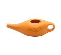 Rukjmqi Ceramic Nose Rinse Can 250 ml Handmade Neti Nose Rinse System Cleaner Comfortable Spout Pot for Sinus Rhinitis Allergy for Sinuses, and Congestion