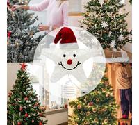 Rukjmqi Christmas Tree Star Topper with Lights | Christmas Five-Pointed Star Tree Topper,Holiday Ornament Indoor Home Decoration for Bedroom Fireplace Cabinet Meeting Room New Year Birthday Party