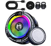 Rukjmqi Cooler for Phone, 30W Magnetic Cellphone Radiator, Portable Cooling Radiator Adjustable Speed for Smartphones Tablets Game Outdoor Live Streaming Hot Weather Summer