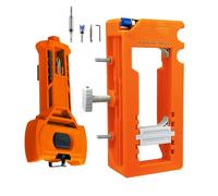 Rukjmqi Door Hinge Jig, Latch Installation Kit, Door Hinge Mortiser Jig, Mortise Kit, Metal Doors SHinges Jigs and Template Installation Kits with Adjustable Lengths, Doors Hinges Mortiser