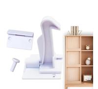 Rukjmqi Drawer Child Locks, Adhesive Invisible Child Proof Cabinet Lock, Adhesive Household Safety Lock for Bedroom Bathroom