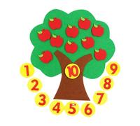 Rukjmqi Felt Tree, Felt Tree For Preschool Numbers, Felt Tree With Numbers 1-10, Counting Non Woven Tree, Detachable Felt Board Numbers For Mathematics Teaching