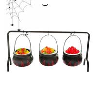 Rukjmqi Halloween Cauldron - Halloween Witch Cauldron Pots | Holiday Tableware Candy Bucket for Outdoor Indoor Snacks Home Patio Lawn Backyard Garden Porch Daily Living Room
