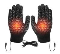 Rukjmqi Heated Gloves for Men - Thermal Touchscreen Gloves,USB Heating Thermal Mittens - for Women Men Outdoor Cycling Running Skiing Mountaineering Winter Cold Weather