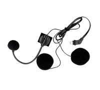 Rukjmqi Motorcycle Helmet Microphone - Helmet Intercom Headset Communication Microphone,Waterproof Audio System 10 Pin Tool for Teens Men Adults Traveling Cycling