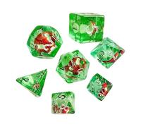 Rukjmqi Mushroom Party Dice Set - Cartoon Dice for Table Games - Polyhedral Role Playing Game Set, of 7 Cartoon Tabletop Game for Kids Adults