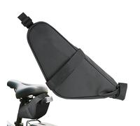 Rukjmqi Saddle Bag for Bike, Cycling Backseat Pack, Double-Locking Adjustable Bike Saddle Bag for Gravel, Dirt, Cycling, Adventures