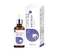 Rukjmqi Tear Stain Remover for Dogs - 30ml Pet Tear Stain Remover Pet Eye Drops,Gentle Tear Stain Remover Solution Tear Stain Reduce for Pet Dogs Cats