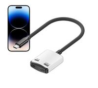 Rukjmqi Type C Game Adapter | 8K Resolution Screen Display | Audio Converter Cable for Game - for Adults Teens Boys Home Living Room Bedroom Dorm Apartment