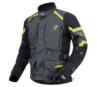 Rukka Madagasca-R Motorcycle Textile Jacket, black-grey-yellow, size 52 for Men