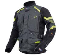 Rukka Madagasca-R Motorcycle Textile Jacket, black-grey-yellow, size 50 for Men